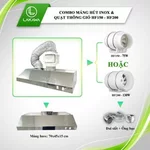 [XUẤT VAT] Combo Quạt Hút Mùi Thông Gió Nefa Và Máng Hút Mùi Bếp Inox Hút Sạch Các Mùi Hôi, Dầu Mỡ, Khói Bụi Nhanh Chóng — ảnh 5
