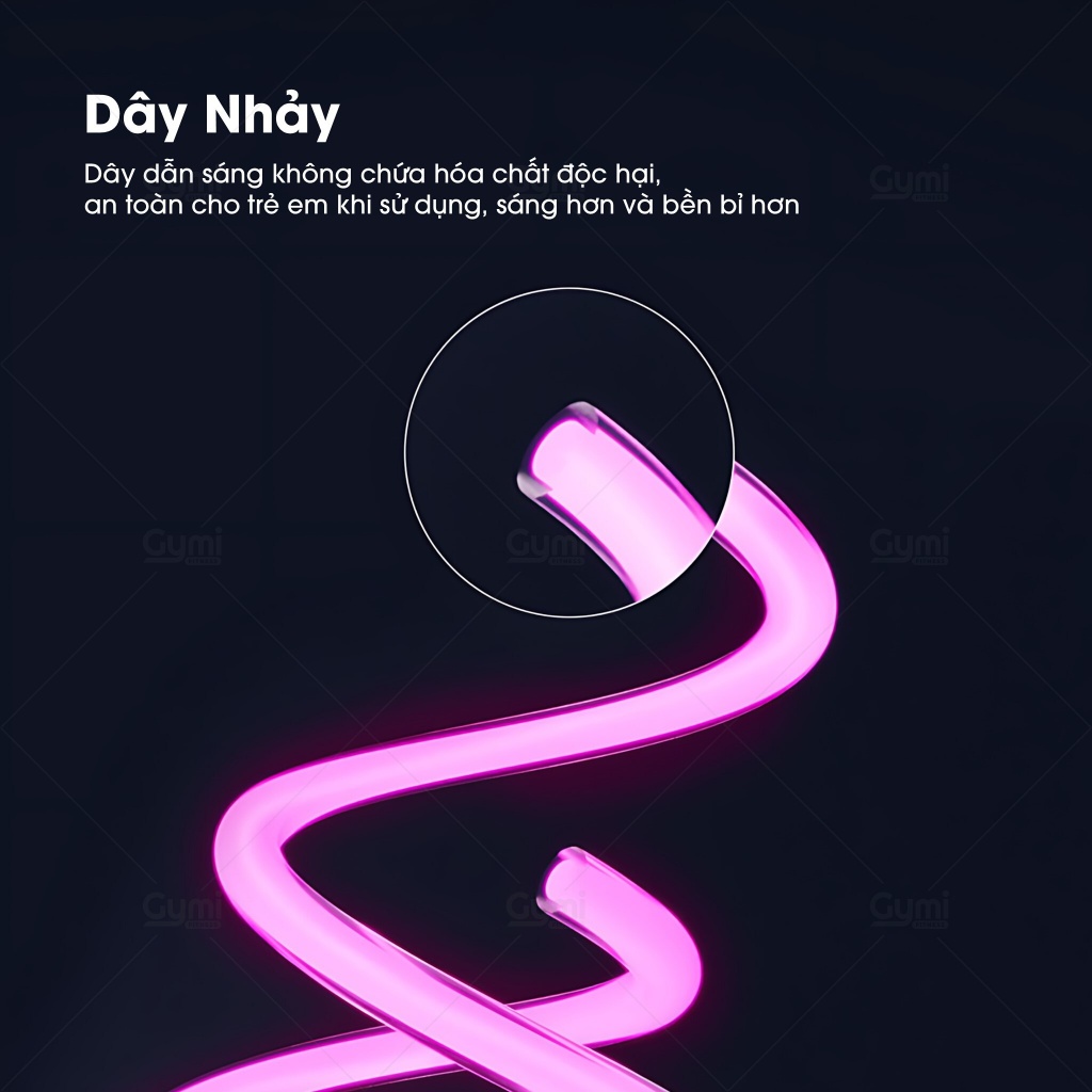 Dây Nhảy Cáp Quang LED Phát Sáng Đổi Màu 3 Chế Độ (Có Sạc) - LED Jump Rope - DN07