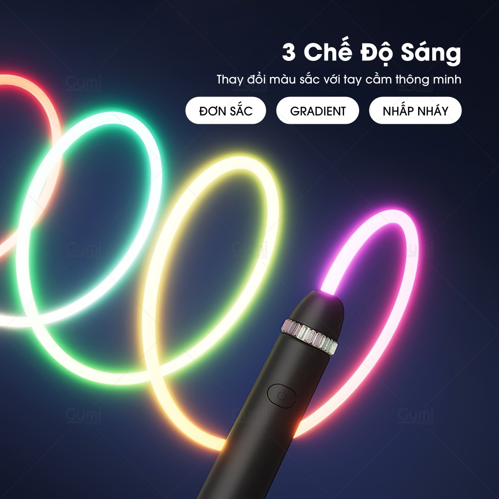 Dây Nhảy Cáp Quang LED Phát Sáng Đổi Màu 3 Chế Độ (Có Sạc) - LED Jump Rope - DN07