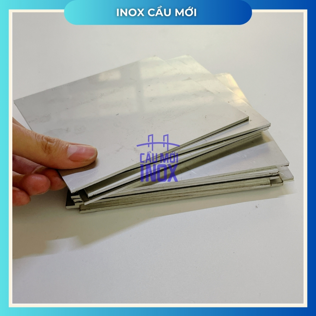Bản mã inox 304, kích thước 110x110x1.2mm, cắt laser chính xác, chất lượng cao