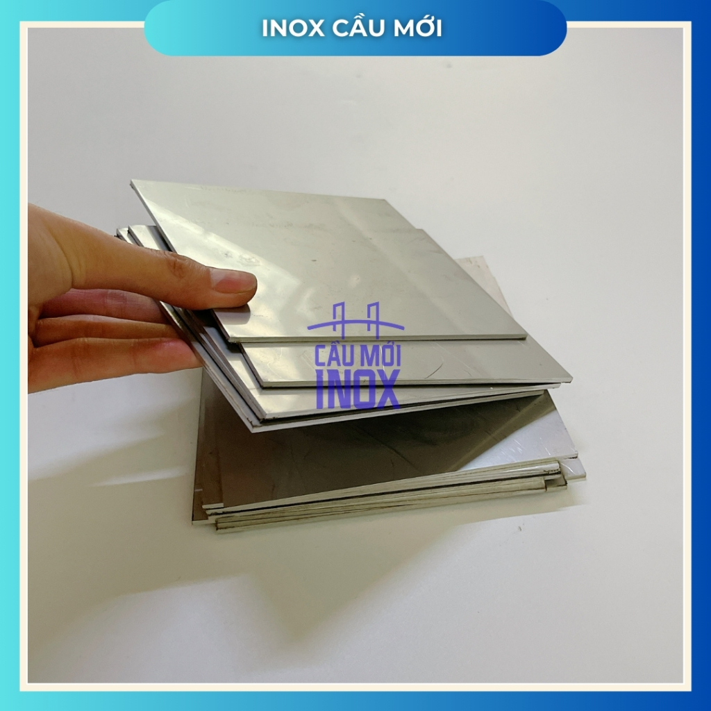 Bản mã inox 304, kích thước 110x110x1.2mm, cắt laser chính xác, chất lượng cao