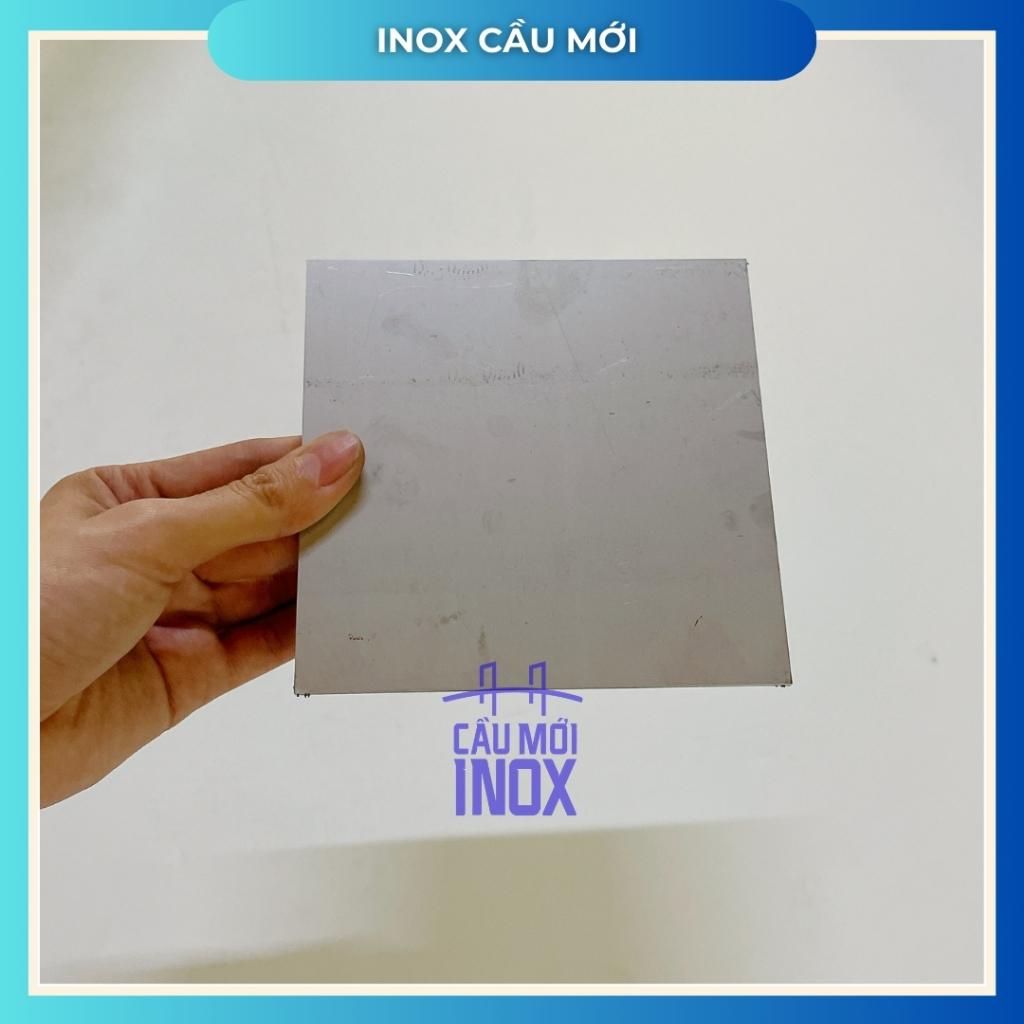 Bản mã inox 304, kích thước 110x110x1.2mm, cắt laser chính xác, chất lượng cao