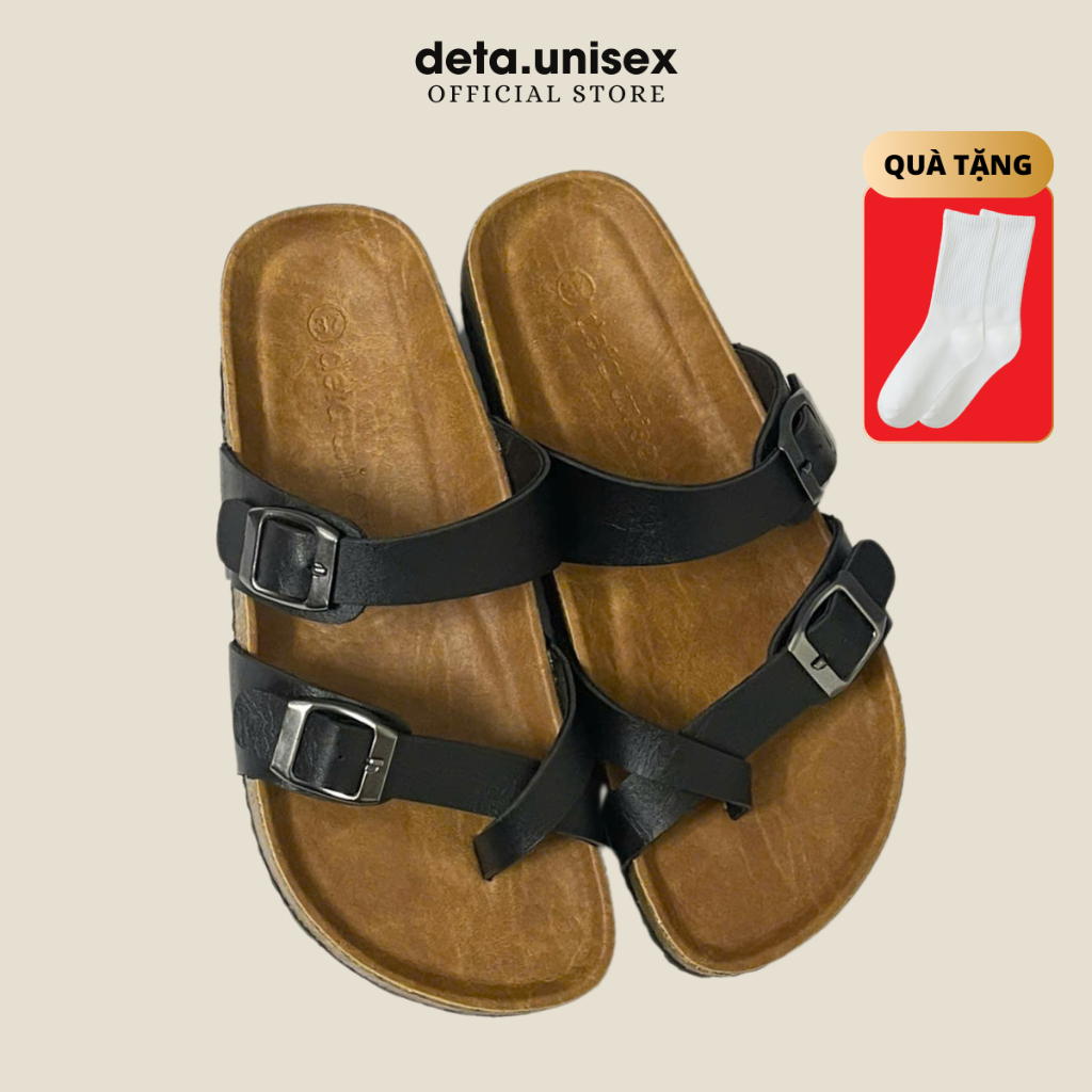 Ảnh Dép Birken Đế Trấu Xỏ Ngón thời trang nam nữ DETAUNISEX - DETA22 2