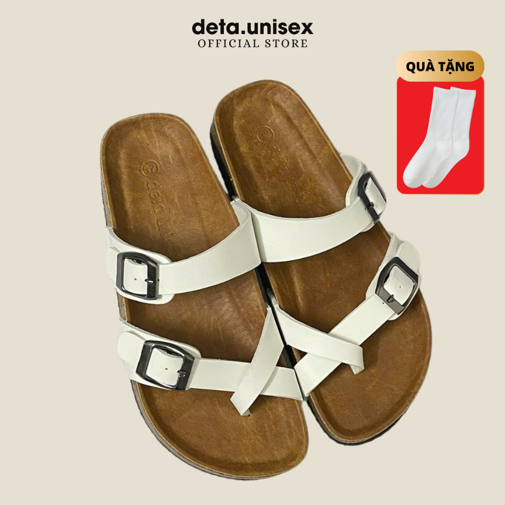 Ảnh Dép Birken Đế Trấu Xỏ Ngón thời trang nam nữ DETAUNISEX - DETA22 3