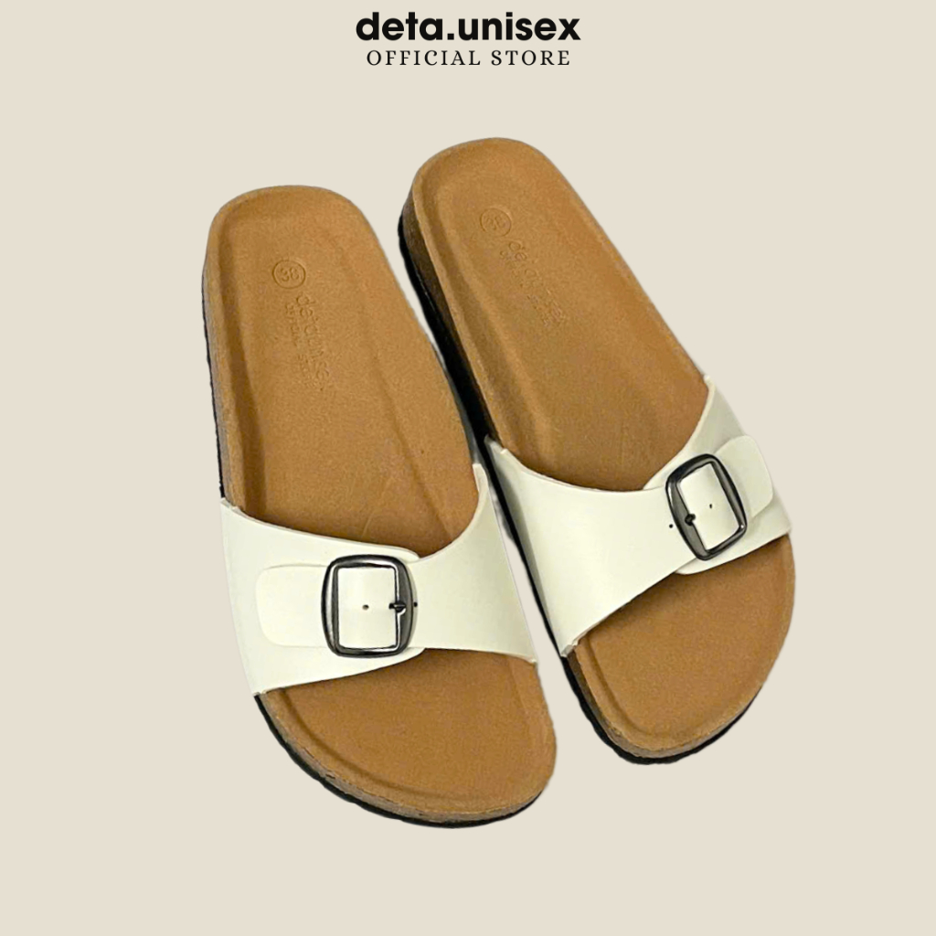 Ảnh Dép Birken đế trấu quai ngang 1 khoá nam nữ thời trang DETAUNISEX - DETA13 2