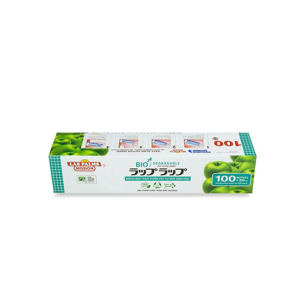 Ảnh Màng Bọc Thực Phẩm PVC TỰ HUỶ SINH HỌC Las Palms, Nhiều kích thước, Nguyên liệu nhập khẩu Hàn Quốc 3