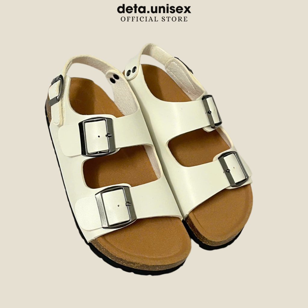 Ảnh Dép Birken đế trấu sandal quai ngang 2 khoá Detaunisex phong cách văn phòng - SATA21 2