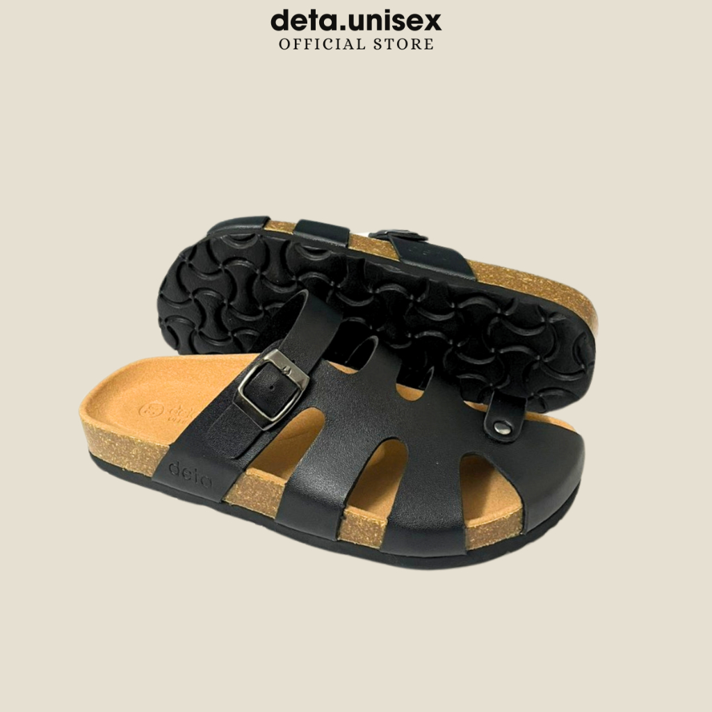 Ảnh Dép Birken đế trấu nam nữ rọ chiến binh bít mũi Detaunisex - DETA41 3