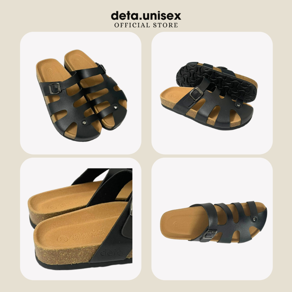 Ảnh Dép Birken đế trấu nam nữ rọ chiến binh bít mũi Detaunisex - DETA41 1