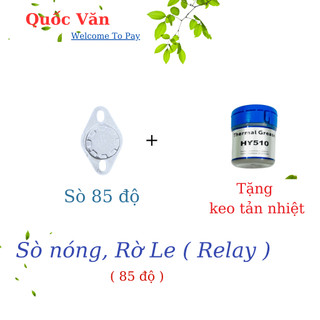 Sò Nhiệt, Rơ Le (Relay) 85-90-95 độ C - Cảm biến nhiệt cho bầu nóng Máy Lọc Nước RO Nóng Lạnh - Tặng keo tản nhiệt