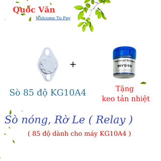 Sò Nhiệt, Rơ Le (Relay) 85-90-95 độ C - Cảm biến nhiệt cho bầu nóng Máy Lọc Nước RO Nóng Lạnh - Tặng keo tản nhiệt