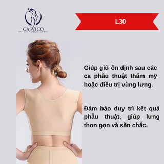 Áo định hình hỗ trợ hút mỡ lưng sau phẫu thuật thẩm mĩ KHÔNG ĐAI L30