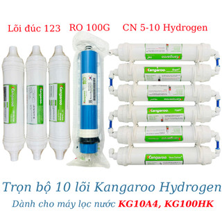 Combo 1-10 lõi khoáng, lõi chức năng Kangaroo KG10A3 - Nâng pH, tạo khoáng Kiềm tốt cho cơ thể, tiêu hoá