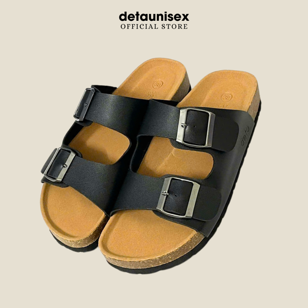 Ảnh Dép Birken đế trấu quai ngang 2 khoá nam nữ thời trang DETAUNISEX - DETA21 3