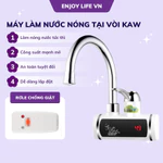 Máy nước nóng lạnh lắp đặt tại vòi, vòi nước nóng lạnh trực tiếp, loại gắn chậu rửa - Lavabo - Gắn tường — ảnh 1