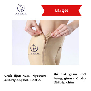 Quần định hình sau phẫu thuật thẩm mĩ khóa kéo đáy, hông Q06