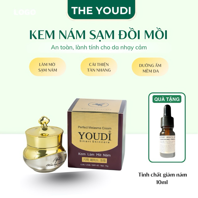 Kem mờ nám tàn nhang mờ thâm sạm , giảm nếp nhăn không bào mòn , không tẩy da YOUDI 15g