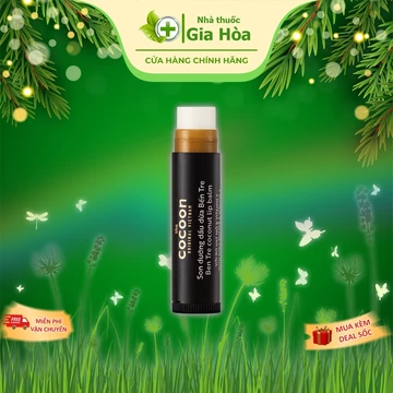 Son dưỡng môi dầu dừa Bến Tre Cocoon giúp đôi môi mềm mượt, căng mọng, chống khô môi, nứt nẻ, làm son lót - Thỏi 5g