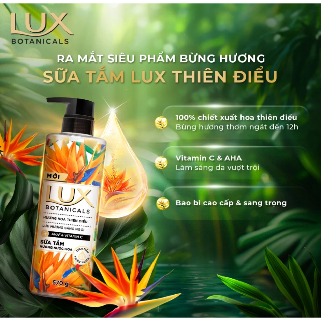 Sữa Tắm Lux Hương Nước Hoa 570G