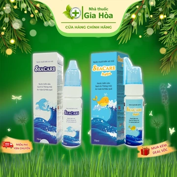 Xịt mũi Seacare (Người lớn/ Baby) nước muối biển sâu vệ sinh sạch thông mũi, giảm viêm mũi xoang, ngừa nghẹt mũi, sổ mũi