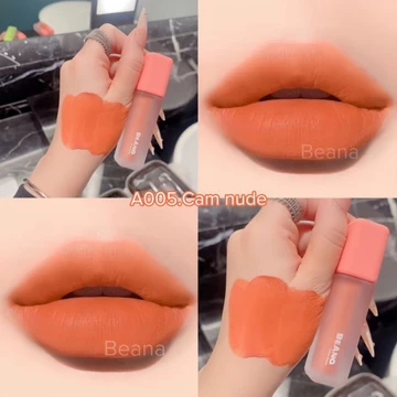 [Tặng cọ tán son] Son kem lì Beana màu cam nude, cam sữa cực tây, siêu lì, lâu trôi, không chì thiết kế mới nhất 2025