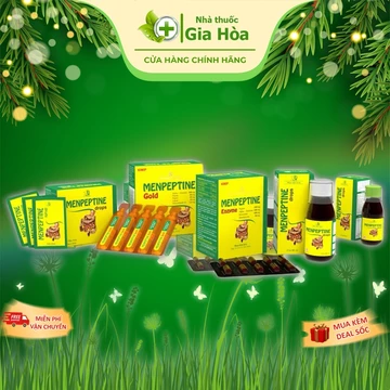 Viên uống / Siro Menpeptine men tiêu hóa giảm rối loạn, đầy hơi, chướng bụng khó tiêu, ăn ngon [enzyme, drops, gold]