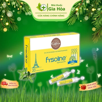 Fysoline Septinasal (Fysoline vàng) - Nước muối sinh lý giúp giảm nghẹt mũi, sổ mũi an toàn trẻ sơ sinh (Nhập khẩu Pháp)
