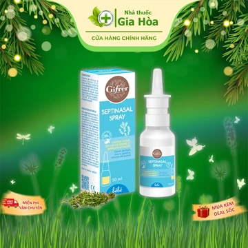 Gifrer Septinasal Spray / Fysoline vàng - Nước muối biển sâu (Pháp) xịt vệ sinh mũi, giảm sổ mũi, nghẹt mũi trẻ em
