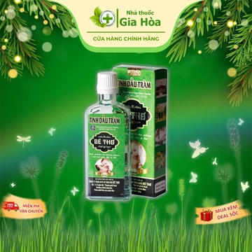 Tinh dầu tràm Bé Thơ Huế 50ml (CHÍNH HÃNG) giữ ấm, giải cảm, đau bụng, an toàn cho mẹ và bé