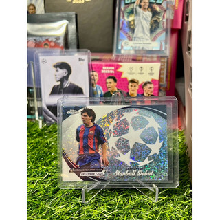 Thẻ bóng đá Lionel Messi Starball Topps Chrome UCL 2023/24
