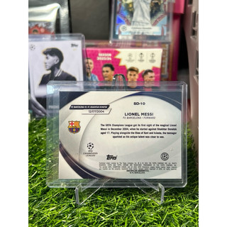 Thẻ bóng đá Lionel Messi Starball Topps Chrome UCL 2023/24