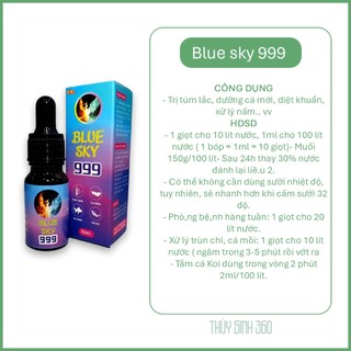 Blue Sky 999 - Xử Lý Túm Lắc Cá 7 Màu, Nấm Khuẩn, Stress Cho Mọi Loại Cá Cảnh