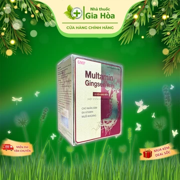 Viên uống Multamin Gingsen MDP bổ sung dưỡng chất, với cao nhân sâm, vitamin, khoáng chất, tăng đề kháng, giảm mệt mỏi
