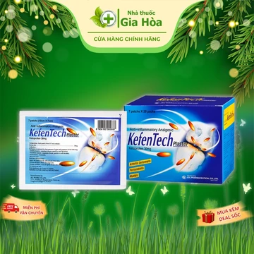 Miếng dán giảm đau lưng, đau cơ, đau nhức xương khớp Hàn Quốc Kefentech (Gói 7 miếng)