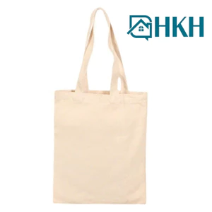 Túi Tote, Túi Canvas có khóa kéo và ngăn phụ, Túi vải bố đựng đồ giá rẻ HKH