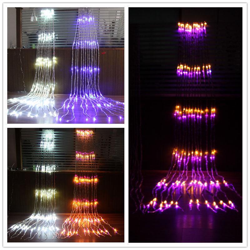 Bộ Đèn Led Thả Rèm Mưa Rơi/ Thác Nước - Đèn Nháy Thả Mành, Trang Trí Cây Đẹp Lung Linh ( 3m x 2m )