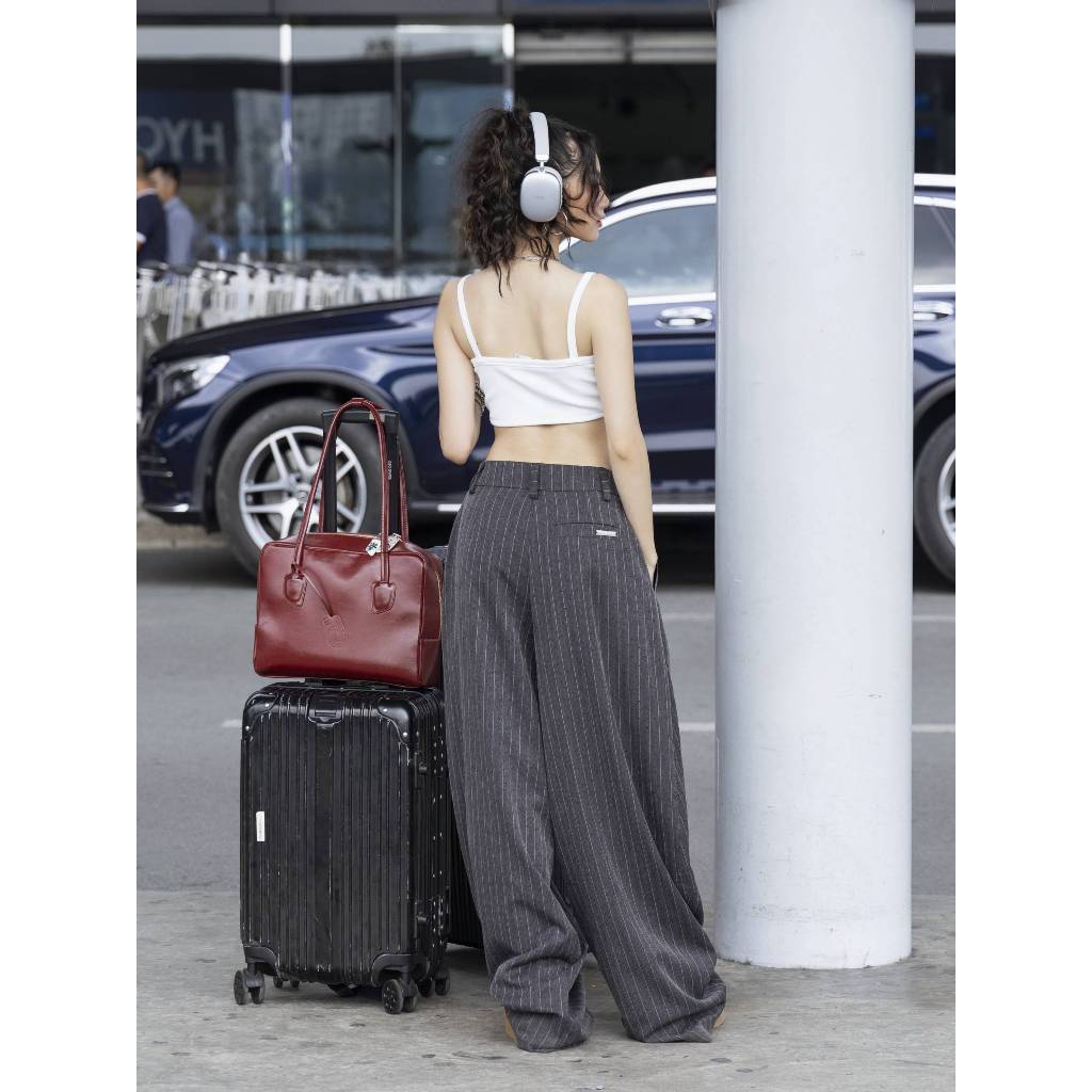 Ảnh Quần Dài Tây Dáng Rộng Đính Đá - Brand TSUN Chính Hãng - Rhinestones Pants - Unisex 4