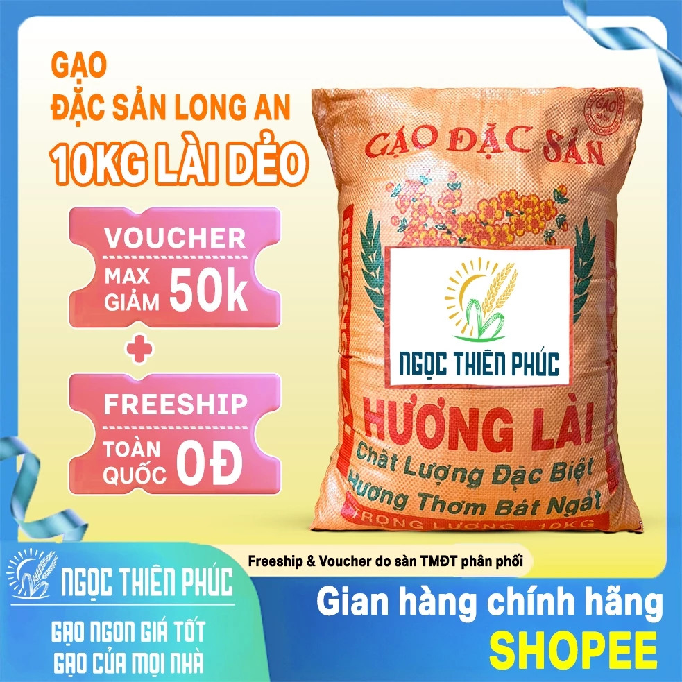 Gạo Dẻo 5451 Hương Lài Dẻo Nhiều 10kg Sữa Đặc Sản - Mềm Dẻo Ngon Cơm - Ngọc Thiên Phúc