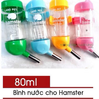 Bình nước có bi lăng 80ml nhựa arcilic không gây kích ứng cho haster, thỏ, nhím, sóc, bọ ú và các loài pet nhỏ