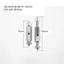 Đinh Vít âm tường, vít điều chỉnh độ dài 40-60mm, Đinh vít tiện lợi, Dụng cụ sửa chữa ổ điện chữ nhật âm tường