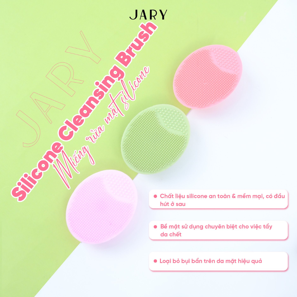 Ảnh Miếng rửa mặt JARY Silicone Cleansing Brush làm sạch sâu, cải thiện mụn đầu đen, bã nhờn 3