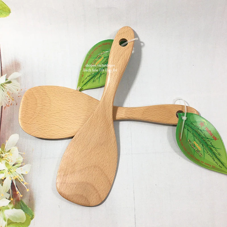 Thìa gỗ muôi gỗ dùng xới cơm, múc canh, xào nấu ăn an toàn hàng cao cấp