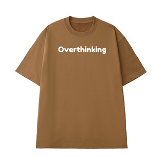 Áo Thun NGỐ TEE In Chữ Overthinking Chất Vải Cotton 100 Cao Cấp Thoáng Mát Form Rộng