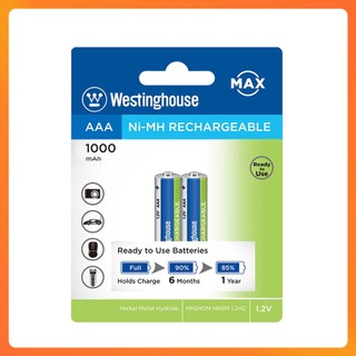 Pin AAA Sạc 1000mAh – Vỉ 2 Viên, Dùng Cho Điều Khiển, Chuột Máy Tính, Đồ Chơi