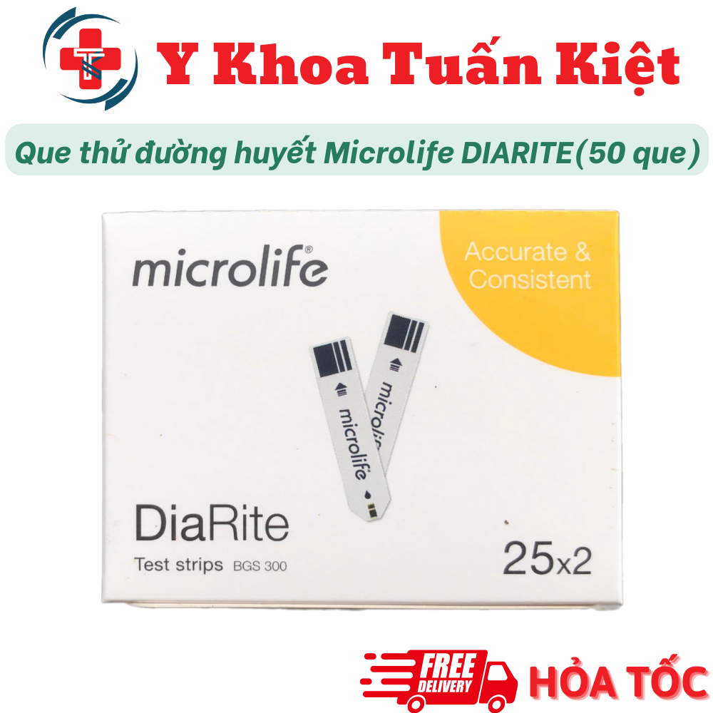Que thử đường huyết Microlife DIARITE BGM Test (50 que) | Shopee Việt Nam
