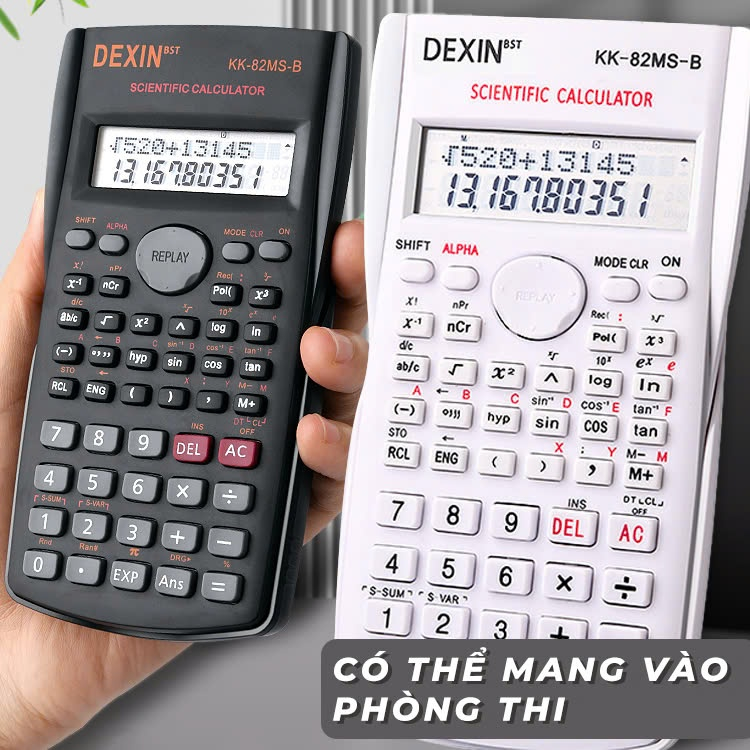 Máy tính cầm tay học sinh 240 chức năng Dexin, máy tính tay bỏ túi tiện lợi giúp học sinh tính toán