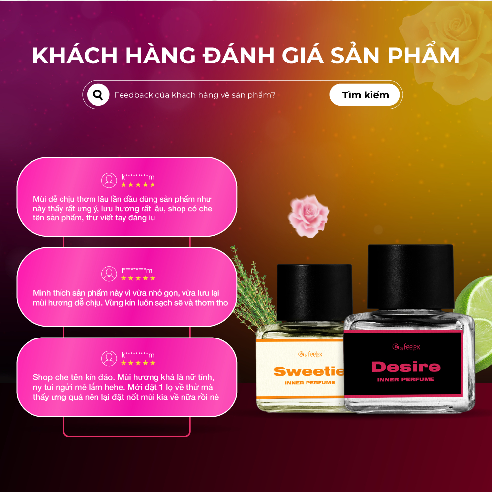Nước hoa vùng kín C24 By Feelex Inner Perfume quyến rũ ngọt ngào lọ 5ml