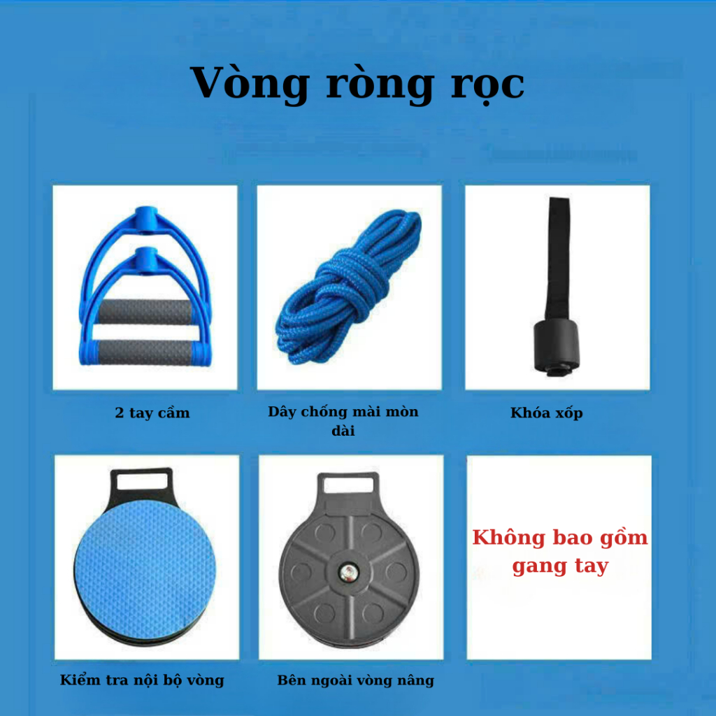 Dây ròng rọc, dây kéo tập phục hồi chức năng cánh tay sau tai biến, tai nạn, dây tập thể dục tại nhà