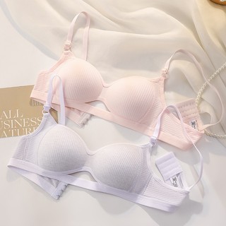 Áo Ngực Nữ Cotton Mút Mỏng Nhẹ Gân Tăm Không Gọng, Áo Lót Mềm Thoáng Mát Co Giãn King Shop A-6114