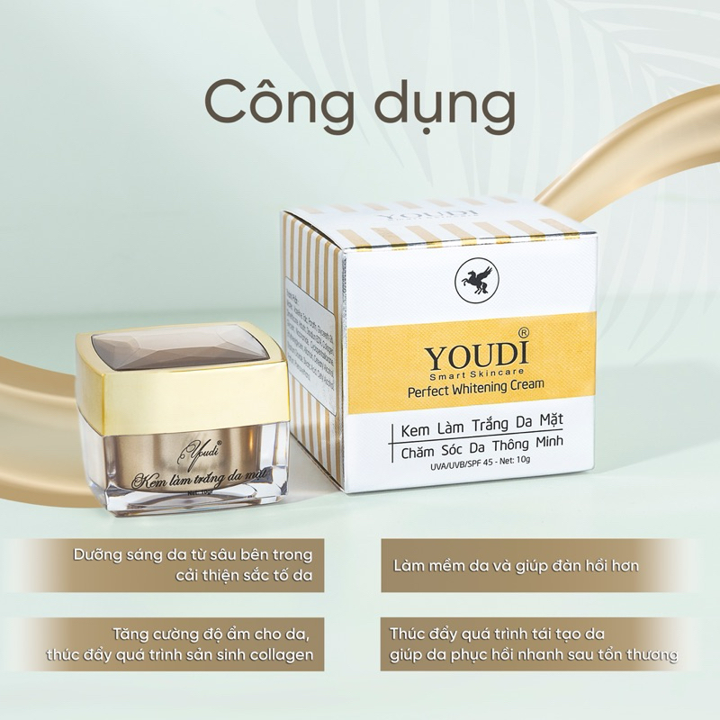 Kem dưỡng trắng da YOUDI giữ ẩm mờ thâm sạm se khít lỗ chân lông 10g